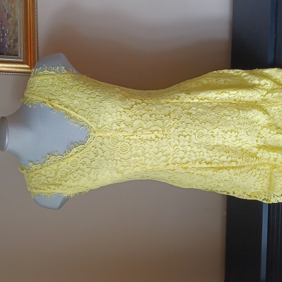 H&M Yellow Lace dress Size S - Picture 1 of 15